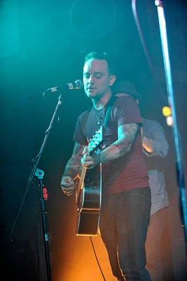 Dave Hause of punk rock band The Loved Ones performing on stage at- Old Photo 1