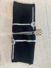 Womens Wrist Warmers Knit Double Layer