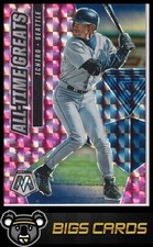 2021 Panini Mosaic #ATG3 Ichiro All-Time Greats Quick Pitch Pink #/20