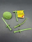 Vintage TMNT Ninja Turtles Figure Leo The Sewer Samurai 1990 accessories Weapons