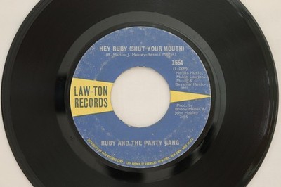 7'' RUBY & THE PARTY GAN Hey Ruby (Shut Your  1554 Law-ton Reco US