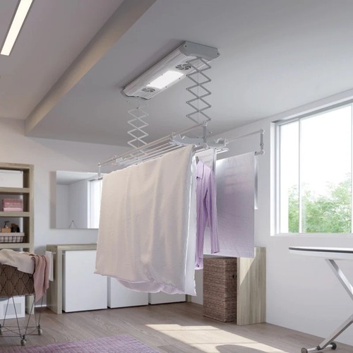Tendedero eléctrico extensible de techo o pared con mando a distancia - Imagen 35 de 48