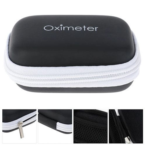 Pulse Oximeter Monitor Finger Pulse Oxymeter Digital Oxygen Meter Zipper Bag - Picture 1 of 6