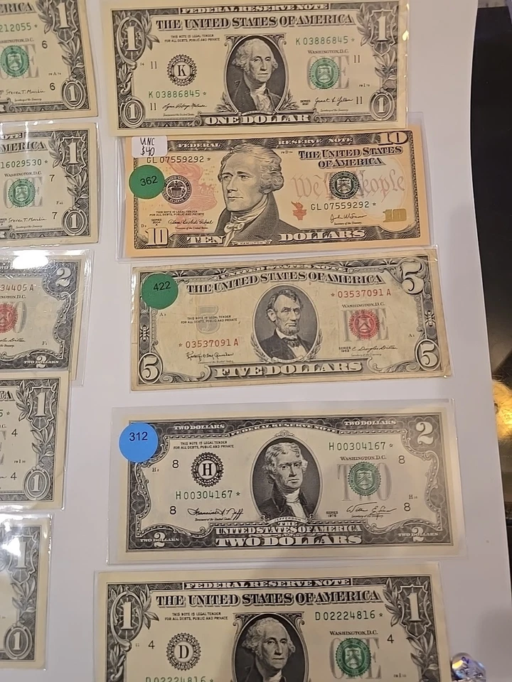 US $1 $5 $10 $2 Star Note Bills Collection/Lot Circulated/uncirculated - Image 2 of 4