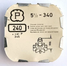 Peseux P Cannon Pinion with Clam Notch 240, 5 1/2, Cal. 340 - SEALED NOS