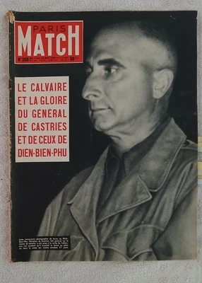 PARIS MATCH N°268 15/5/1954 DE CASTRIES DIEN-BIEN-PHU M.FELTIN GIBRALTAR MONROE - Photo 1/4