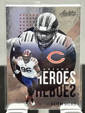 2021 Panini Absolute Unsung Heroes - #UH16 - Akiem Hicks - Chicago Bears