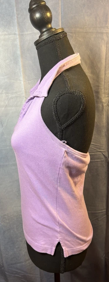 Camiseta sin mangas Tangents púrpura halter de colección talla M años 90 Y2K Fairy Grunge Foto 4 de 4