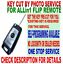 thumbnail 1  - KEY CUT BY PHOTO RR-STYLE FOR 2008-09 HUMMER H2 FLIP REMOTE CHIP IMMOBILIZER FOB