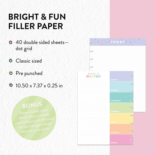 Classic Filler Paper - Colors - Sheet Count 40 - Picture 2 of 8
