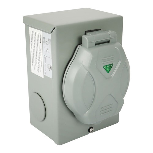 50A Generator Power Inlet Box NEMA SS2-50P Power Inlet Box for 3Prong ETL Listed - Picture 6 of 7