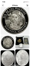 2022 Viva La Vida Day of the Dead Mariposa Monarca 1 oz .999 Silver Round