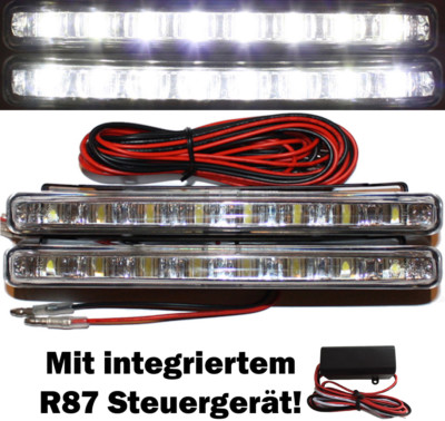 LED Tagfahrleuchten FLAT 8SMD + Modul für Audi A1 A2 A3 A4 A5 A6 Avant A7 A8 TT