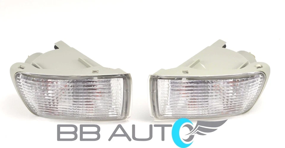 NEW FRONT BUMPER PARK SIGNAL LIGHT LENS SET W/O DRL FOR 03-05 TOYOTA 4RUNNER - Image 2 of 3