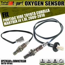 2x Oxygen Sensor for Toyota Corolla Pontiac Vibe 2009 2010 Upstream & Downstream