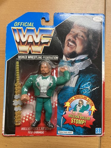 WWF HASBRO TED DIBIASE GREEN SUIT, MOC, NEW...