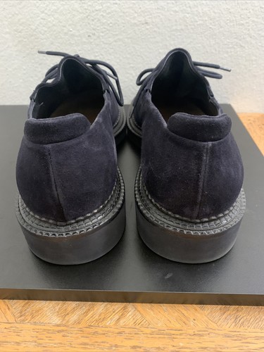 GIORGIO ARMANI Extralight Navy Suede X2C558 Made In Italy Us 12 - Picture 6 of 12