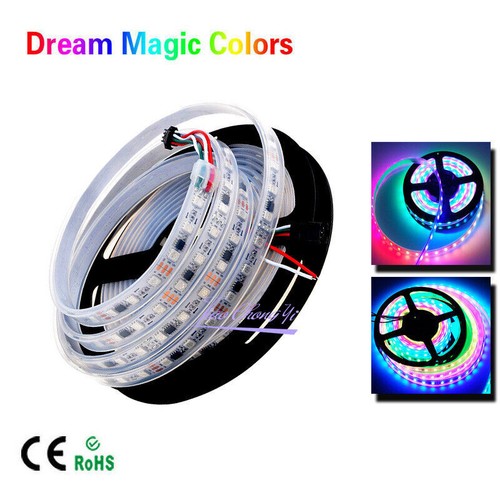 5M Chasing Dream Magic Color RGB 5050 WS2811 IC LED Strip Light + Remote + Power - Picture 4 of 8