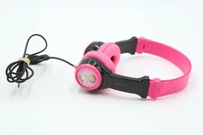 JLab JBuddies Folding Kids Headphones, Pink Monkey Theme, Compact, Safe 85db D31