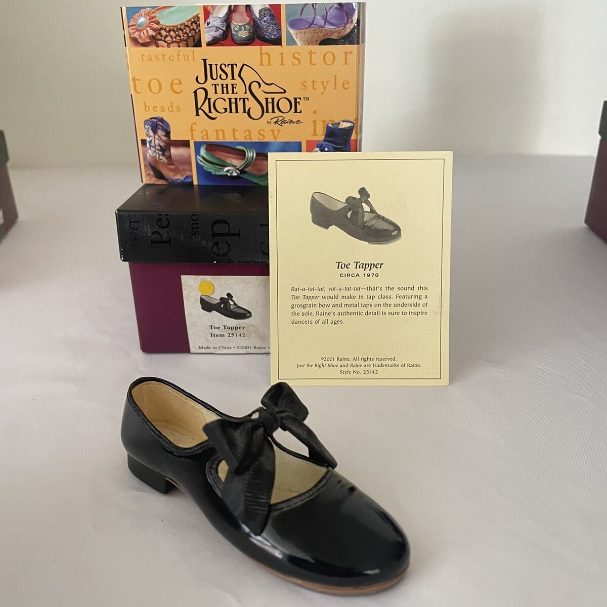 Just The Right Shoe 'Toe Tapper' Item 25142 W/ Original Box Just The Right Shoe 'Toe Tapper' Item 25142 W/ Original Box