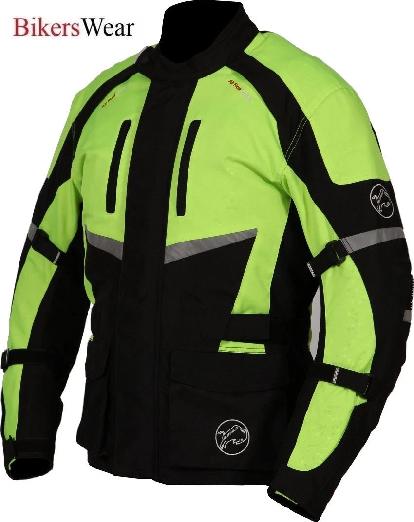 Buffalo Alpine- Hi-vis Textile Waterproof Motorcycle Scooter Jacket |