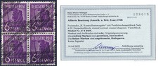 Bizone 4er Block Nr. 37 I DDF postfrisch BPP Befund H.D. Schlegel. Mi. 500 EUR.
