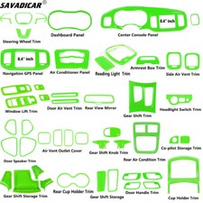 Inner Steering Wheel Dash Dashboard Trim For Dodge Charger 15 Green Accessories