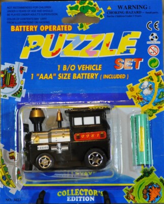 Single Puzzle Vehicle-Black Train - FREE SHIPPING TO USA (Min. Total Order $19)