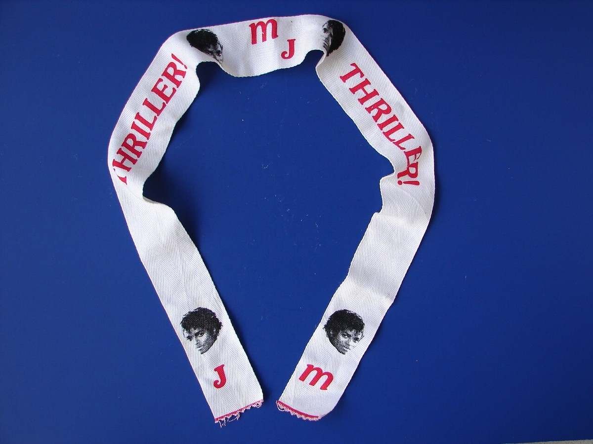 Michael Jackson THRILLER MJ Scarf or Headband 2 1/4