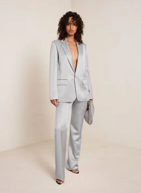 Satin Silver Suits & Suit Separates for Women for sale | eBay