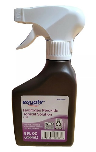 Equate 3% Hydrogen Peroxide Liquid SPRAY Antiseptic, 8 fl. oz. PACK - Picture 4 of 8