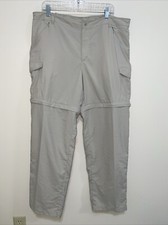 Columbia XL Women's PFG Convertible Pants to Shorts Stone Nylon