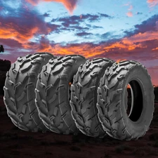 Full Set 4 25X8-12 25X10-12 ATV UTV Tires Mud 6Ply 25X8X12 25X10X12 All Terrain
