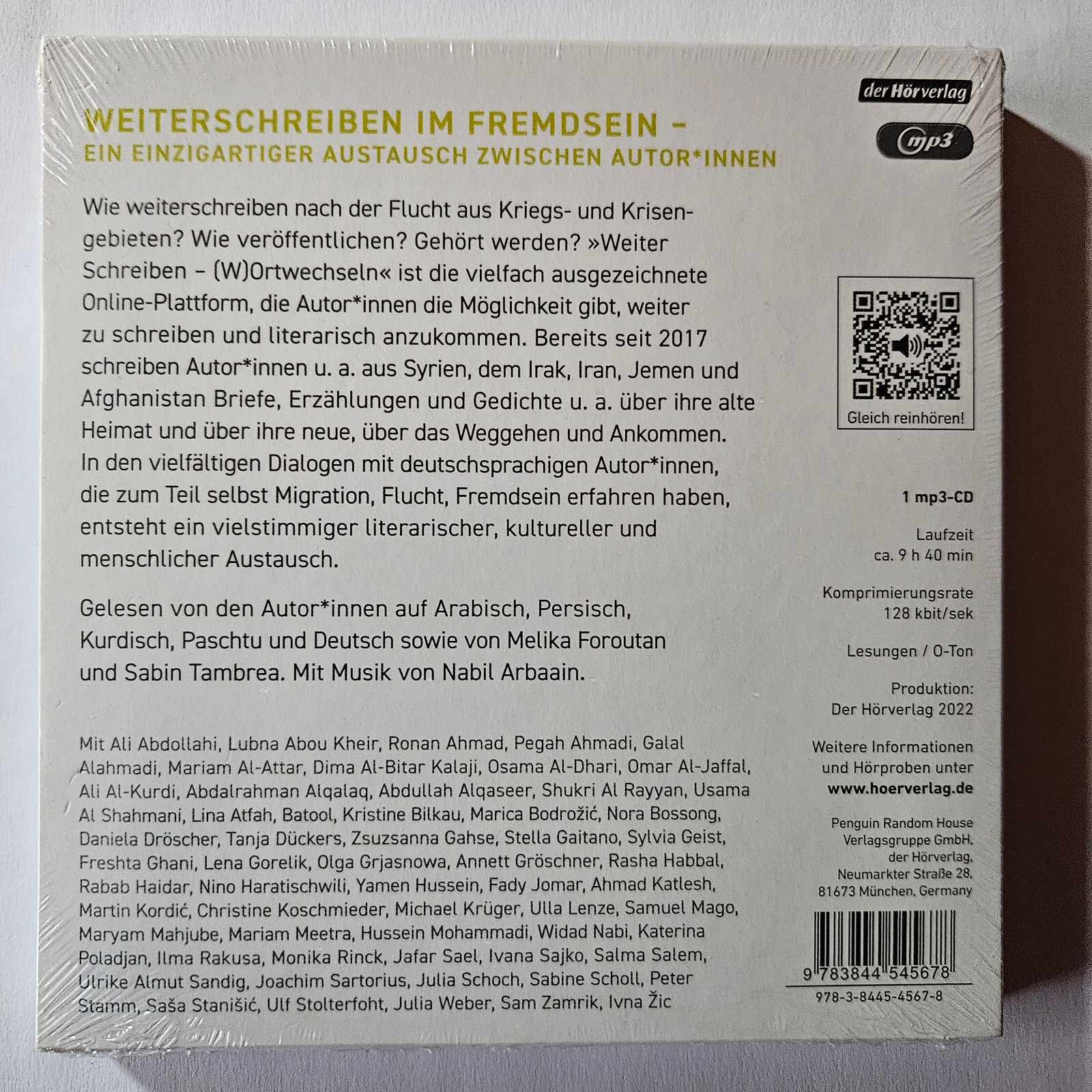 Thumbnail - Weiter Schreiben (w) Ortwechseln - Literarische Begegnungen - Mp3-cd,