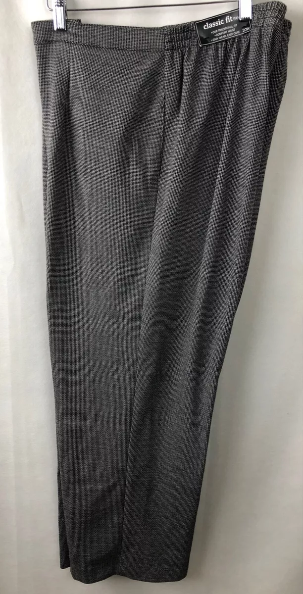 Alfred Dunner Womens Pants Size 24W Proportioned Short Sutton