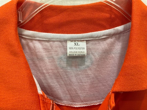Camicia uomo College World taglia XL arancione Auburn University colletto righe 22 - Foto 4 di 8