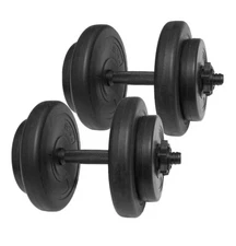 Everyday Essentials Vinyl Dumbbell Set, 40 lbs (20 lbs Pair)