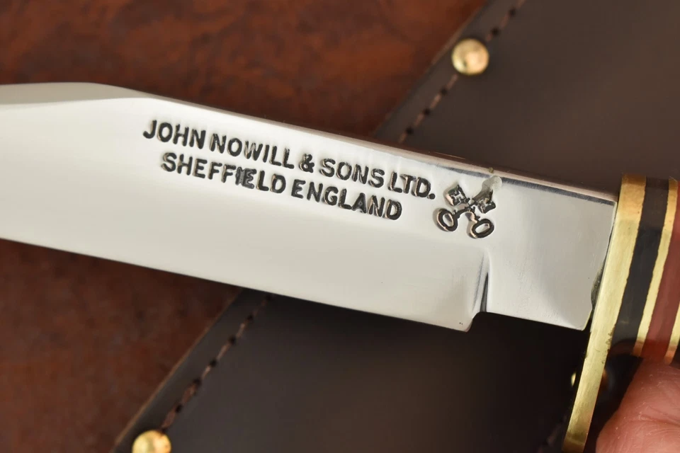 JOHN NOWILL & SONS LTD SHEFFIELD ENGLAND STAG 固定刀片蝴蝶结刀 (20801) — 第 2/4 张图片