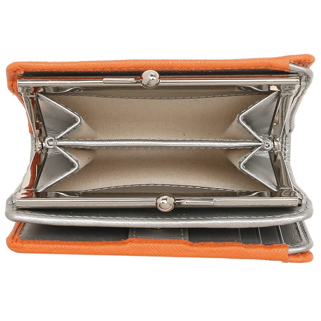 Vivienne Westwood] Bi-fold wallet Saffiano clasp purse
