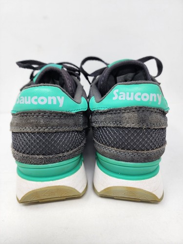 Saucony Shadow Womens 9 Charcoal Gray Seafoam Green Running Shoes S1108-587 - Picture 5 of 15