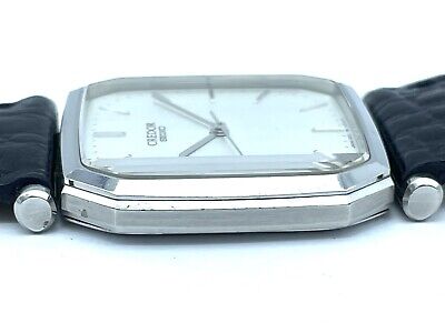 3-sided cut glass Vintage SEIKO Credor Men's Quartz Watch 3-sided cut glass Vintage SEIKO Credor Men's Quartz Watch