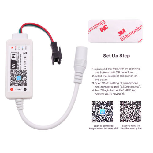 5V-24V USB/DC RF Fernbedienung für WS2812B WS2811 RGB LED Streifen Lichter - Bild 3 von 15