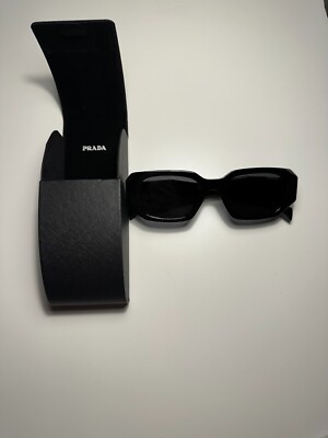 Prada Symbole Black Sunglasses PR17WS | eBay