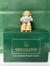 Wendt und K&uuml;hn Kalenderfigur, Engel mit Puppe, 2018