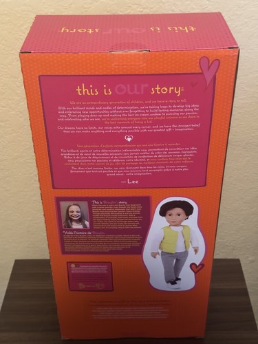 Muñeca niño Our Generation Lee 18" - Nueva *Caja dañada* - Imagen 3 de 5