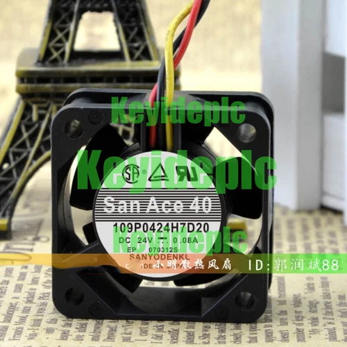 1PC  Chassis Industrial Cooling Fan   San Ace 109P0424H7D20 24V 0.08A 4015 4cm~
