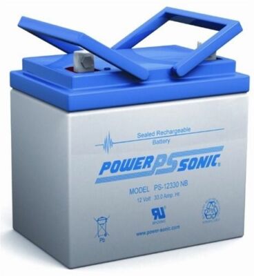 Power-Sonic PS-12330 Battery - 12V 33AH U1 SLA AGM Series
