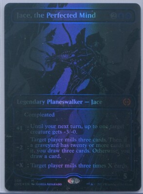 MTG Phyrexia All Will Be One Jace, The Perfected Mind Raised Oil Slick Foil  | eBay