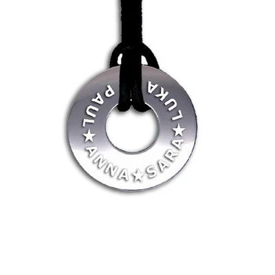 GRAVUR ANHÄNGER TALER MIT PERSÖNLICHER GRAVUR-925er STERLING SILBER-& KETTE-NEU