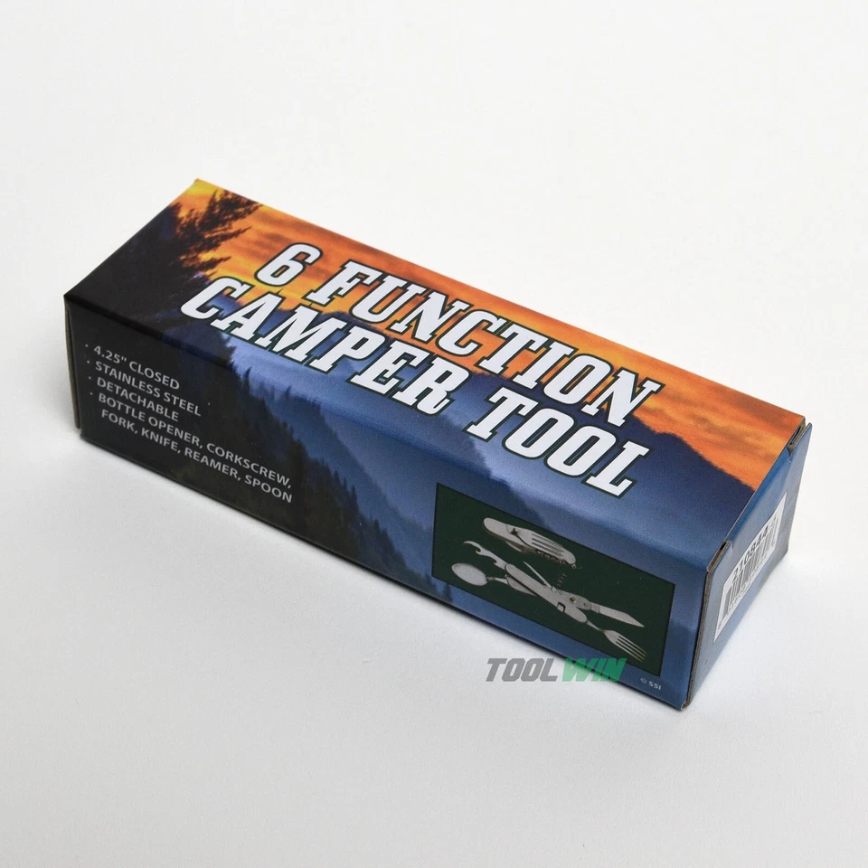 Camping Eating Utensil Set Folding Emergency Cutlery Knife Fork Spoon Kit - Image 4 of 4